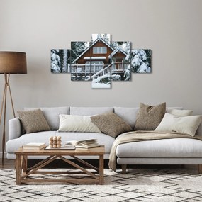 Obraz - Drewniany domek (125x70 cm)