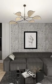 Brązowa lampa wisząca w nowoczesnym stylu - M131-Urdom