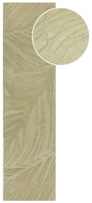 Zielony wełniany chodnik 60x230 cm Lino Leaf – Flair Rugs