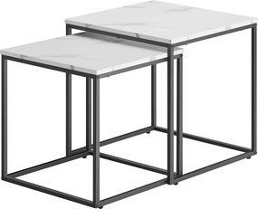 Zestaw stolików kawowych marmurowych typu 2w1 C1-D54