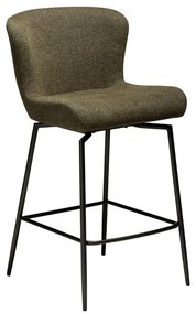 Tapicerowany hoker w kolorze khaki (wysokość siedziska 67,5 cm) Glam – DAN-FORM Denmark