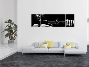 Obraz - Kobieta z mieczem (170x50 cm)