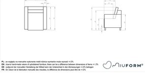Brązowy fotel z imitacji skóry Lofty Lilly – Miuform