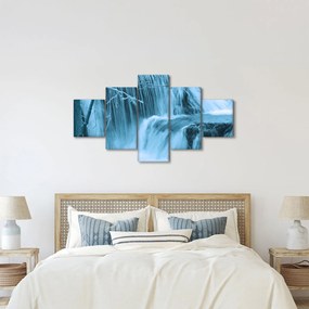 Obraz - lodowe wodospady (125x70 cm)