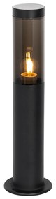 Nowoczesna lampa ogrodowa na słupie czarna 45 cm IP44 - Rox