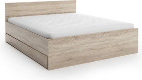 Łóżko ELISA 120 x 200 cm, dąb sonoma Stelaż: Bez stelaża, Materac: Materac Coco Maxi 20 cm