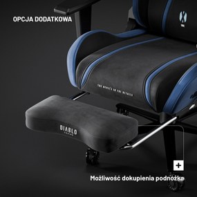 Fotel gamingowy materiałowy Diablo X-One 2.0 Normal Size, Night Blue