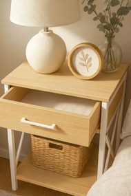 Stolik nocny Lesly z szuflad