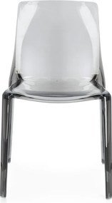 Szare plastikowe krzesło ogrodowe Adele – Bizzotto