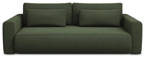 Rozkładana/ze schowkiem sofa w kolorze khaki 238 cm Kapua – Makamii