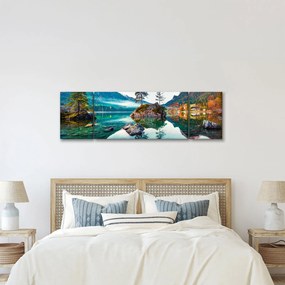 Obraz - Jezioro Hintersee, Alpy Bawarskie, Austria (170x50 cm)
