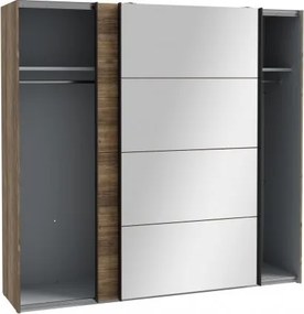 Przesuwna szafa ubraniowa z lustrem 220 cm Hayato 92411