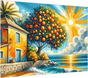Obraz - Dom z pomarańczami I. (70x50 cm)