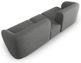 Szara sofa z tkaniny szenilowej 246 cm Paolo – Milo Casa