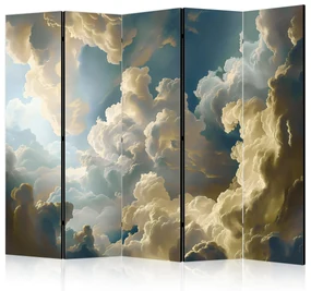 Parawan jednostronny Pejzaże 225x172 cm 5-częściowy szary ARTGEIST B