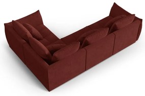 Czerwony narożnik (prawostronny/w kształcie litery L) Bloom – Micadoni Home