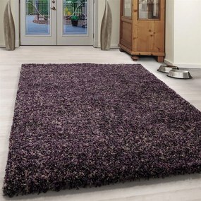 Dywan shaggy Enjoy fioletowy wielokolorowy 160 cm x 230 cm