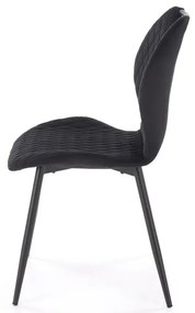 Krzesło tapicerowane K569 VELVET czarne  HALMAR