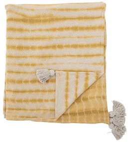 Żółta narzuta na łóżko dwuosobowe 220x260 cm Decia – Bloomingville