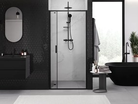 Mexen Exo drzwi prysznicowe składane 65 cm, transparent, czarne - 816-065-000-70-00