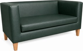 Sofa Monaco : Kolor nogi - Drewno, Kolor tkaniny - EKO-SKÓRA - 6D, Typ tkaniny - Eko-skóra , Wysokość nogi - 15 cm