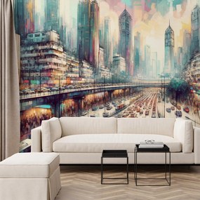 Fototapeta - Życie w wielkim mieście (196x136 cm)