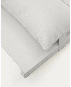 Biały metalowy fotel ogrodowy Canutells – Kave Home