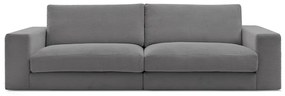 Ciemnoszara sztruksowa sofa 274 cm Leonard – Bobochic Paris