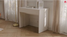 Stół konsolowy rozkładany na 12 osób – 6 wkładek – Beżowy – ONEGA