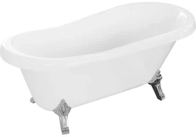 Mexen Retro wanna wolnostojąca 150 x 73 cm, biała, nogi chrom - 53251507300-00