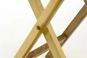 Stół ogrodowy z drewna tekowego DIVERO - Ø 80 cm