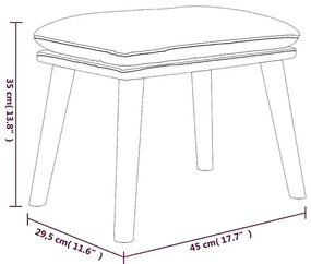 Minimalistyczny podnóżek ciemnoszary G2-E46