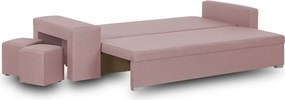 Kanapa sofa 3 os z funkcją spania MILO2 Beżowy