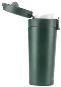 Zielony podróżny kubek termiczny Vialli Design Fuori, 400 ml