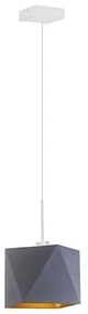 Lampa wisząca glamour na białym stelażu - L6-B09