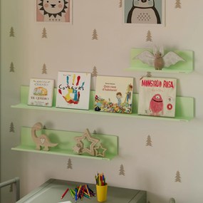 Półka wisząca JOANNE 700 mm, Fresh Style: pastelowy zielony