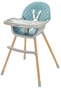 Baby Mix Krzesełko do karmienia Freja wooden, zielony