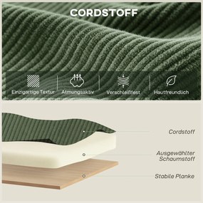 HOMCOM Fotel akcentowy, obrót 360°, nowoczesny fotel obrotowy z okrągłą podstawą, do salonu i sypialni, zielony | Aosom PL