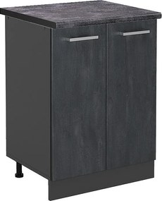 Szafki kuchenne czarny beton 60x60x81.6 r-line