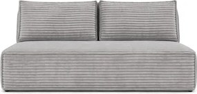 Sofa z Funkcją Spania MAVIA Szara Sztruksowa Nowoczesna