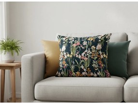 Dekoracyjna poszewka na poduszkę MYSTIC GARDEN 50x70 cm, ciemnozielony