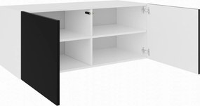 Szafka RTV wisząca MIVO 100 cm do Salonu pod Telewizor - Biały