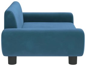 Niebieska sofa dla chłopca na nóżkach - Lyting