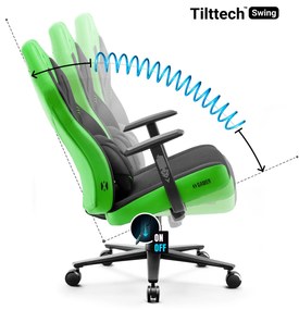 Fotel gamingowy Diablo X-Gamer 2.0 Normal Size, Green Emerald