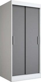 Szafa przesuwna biel + antracyt C2-C04