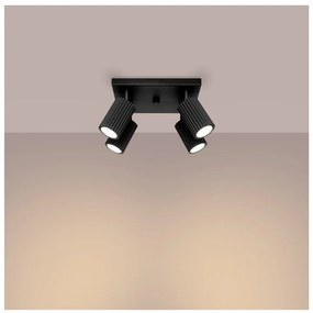 Czarna lampa sufitowa 25x25 cm Gleam – Nice Lamps