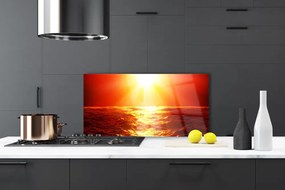 Panel nad blat kuchenny Złoty Zachód nad Morską Falą