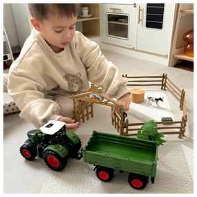 Woopie zestaw mini farma traktor zwierzęta osada farma rolnik narzędzia