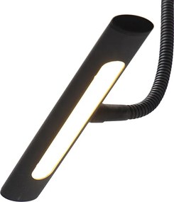 Designerska lampa ścienna czarna 18,5 cm w tym LED ze ściemniaczem - Tableau