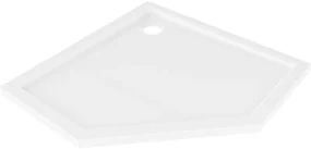 Mexen Flow brodzik pięciokątny slim 100 x 100 cm, biały połysk - 46P101010